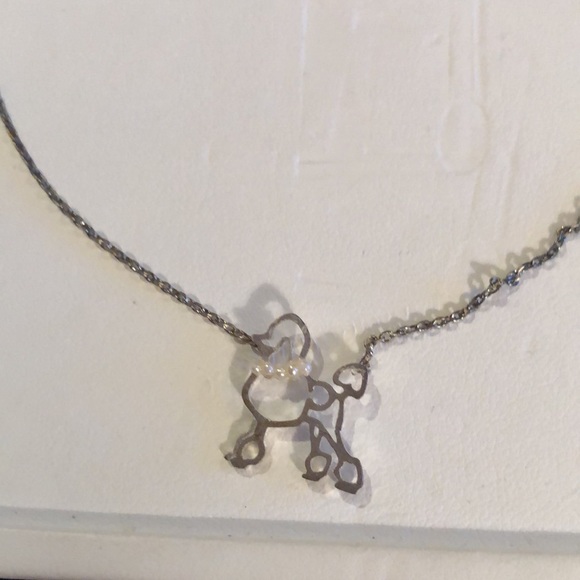 Sweet Silver Poodle Necklace - Picture 3 of 4